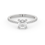 Harbor Emerald Diamond Ring 1.0 Ct, Gold 14K