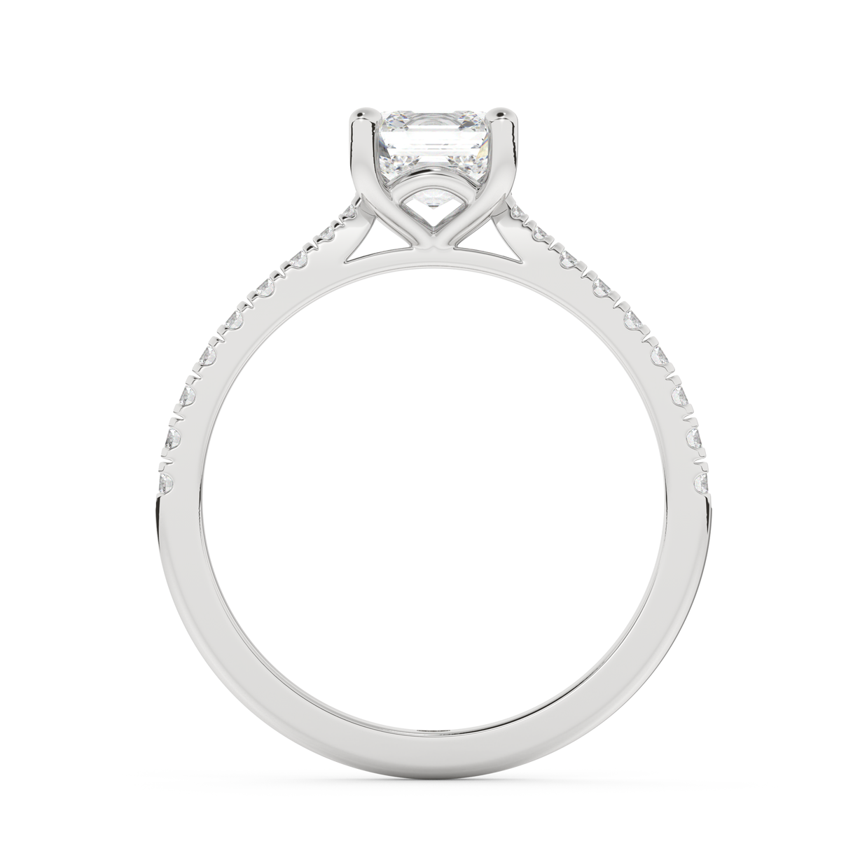 Harbor Emerald Diamond Ring 1.0 Ct, Gold 14K