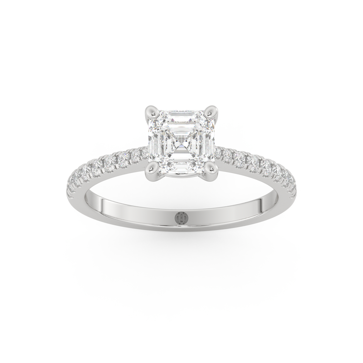 Harbor Emerald Diamond Ring 1.0 Ct, Gold 14K