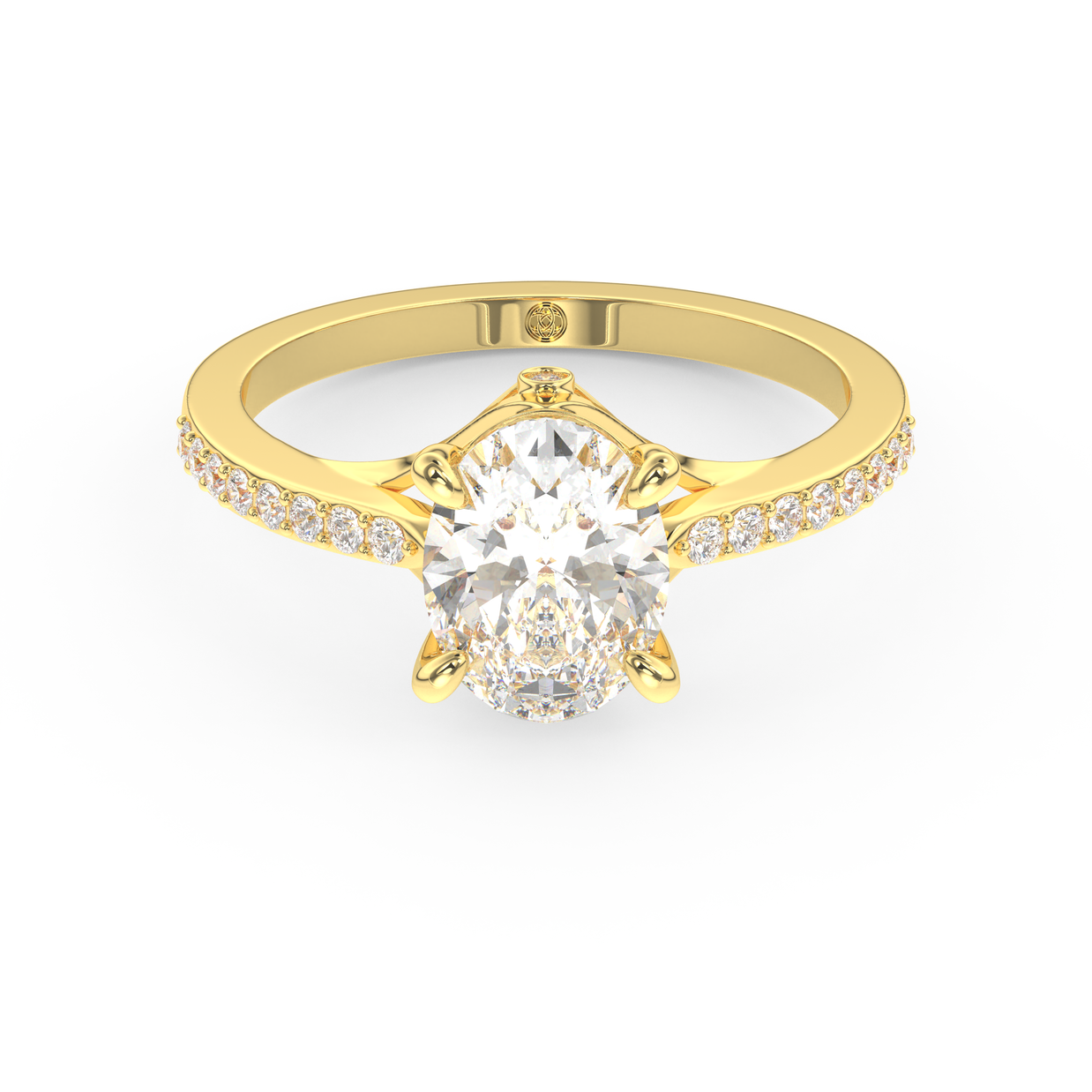 Yellow gold - Central diamond 1.5 ct - view 2