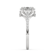 White gold - Central diamond 2.0 ct - view 7