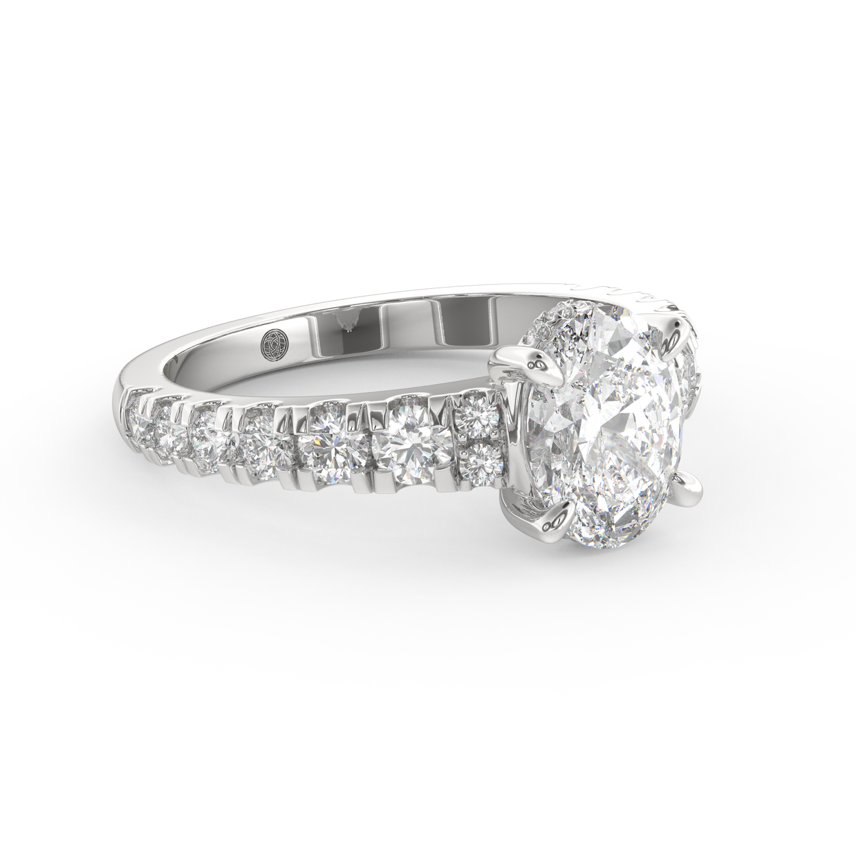 White gold - Central diamond 1.5 ct - view 3