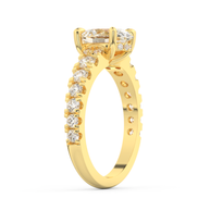 Yellow gold - Central diamond 2.0 ct - view 5