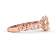 Rose gold - Central diamond 2.0 ct - view 3