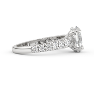 White gold - Central diamond 2.0 ct - view 3