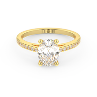 Yellow gold - Central diamond 1.5 ct - view 2