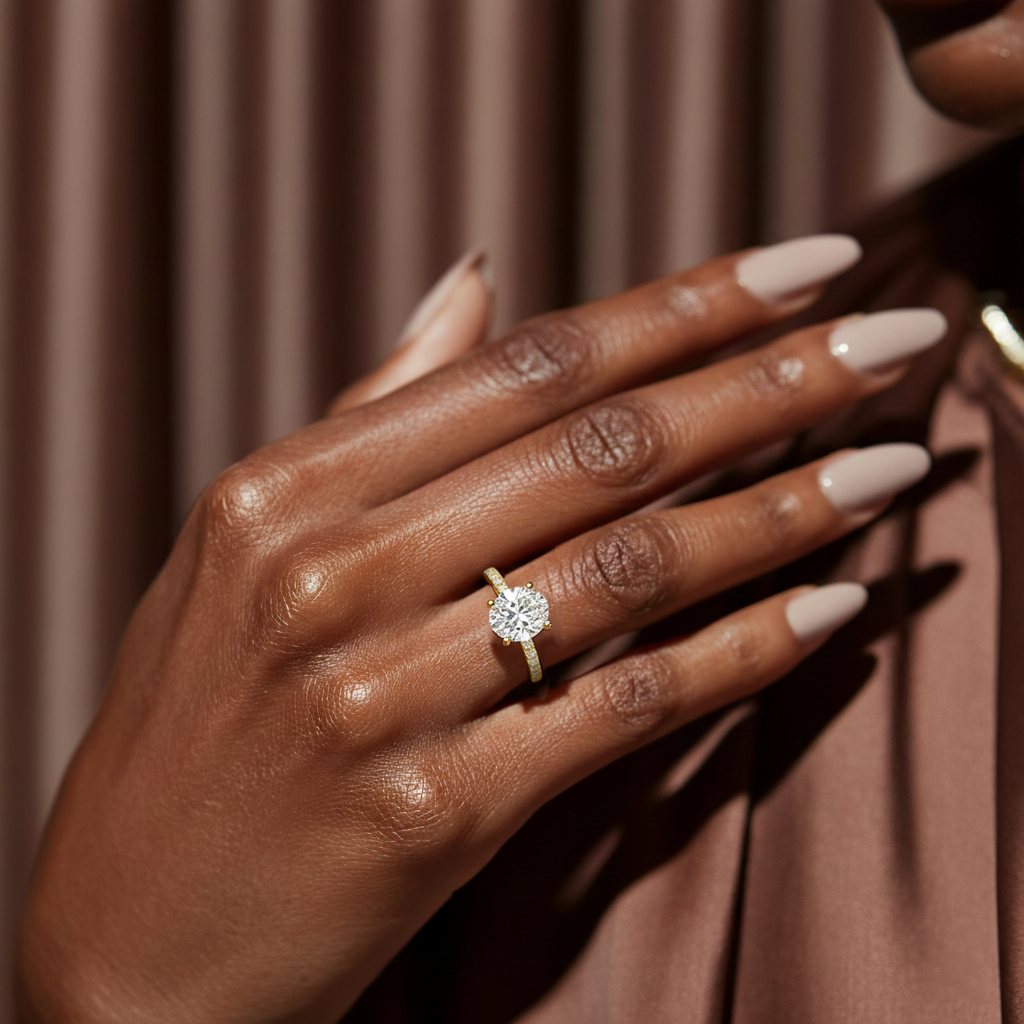 Salt Lake Harmony Diamond Ring 1.0, 1.5, 2.0, 3.0 Ct, Gold 14K