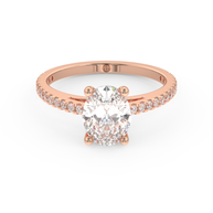 Rose gold - Central diamond 1.5 ct - view 2