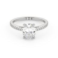 White gold - Central diamond 1.5 ct - view 2