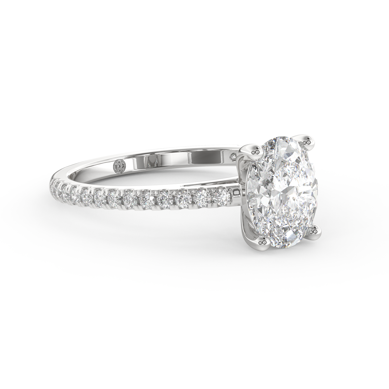 White gold - Central diamond 1.5 ct - view 3