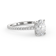 White gold - Central diamond 1.5 ct - view 3