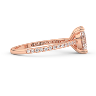 Rose gold - Central diamond 2.0 ct - view 3