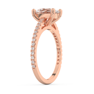 Rose gold - Central diamond 2.0 ct - view 5
