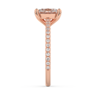 Rose gold - Central diamond 2.0 ct - view 7