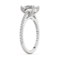 White gold - Central diamond 2.0 ct - view 5