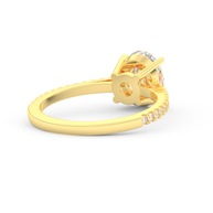 Yellow gold - Central diamond 2.0 ct - view 4