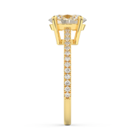Yellow gold - Central diamond 2.0 ct - view 7