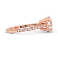 Rose gold - Central diamond 2.0 ct - view 3
