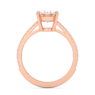 Rose gold - Central diamond 2.0 ct - view 6