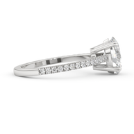 White gold - Central diamond 2.0 ct - view 3