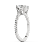 White gold - Central diamond 2.0 ct - view 5