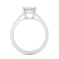 White gold - Central diamond 2.0 ct - view 6