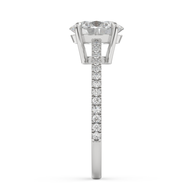 White gold - Central diamond 2.0 ct - view 7