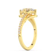 Yellow gold - Central diamond 2.0 ct - view 5