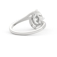 White gold - Central diamond 2.0 ct - view 4
