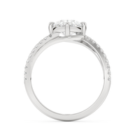 White gold - Central diamond 2.0 ct - view 6