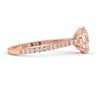 Rose gold - Central diamond 2.0 ct - view 3