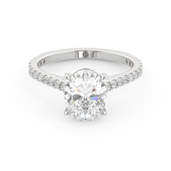 White gold - Central diamond 2.0 ct - view 2
