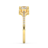 Yellow gold - Central diamond 1.0 ct - view 7