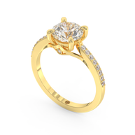 Yellow gold - Central diamond 1.5 ct - view 1