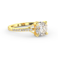 Yellow gold - Central diamond 1.5 ct - view 3