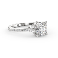 White gold - Central diamond 1.5 ct - view 3