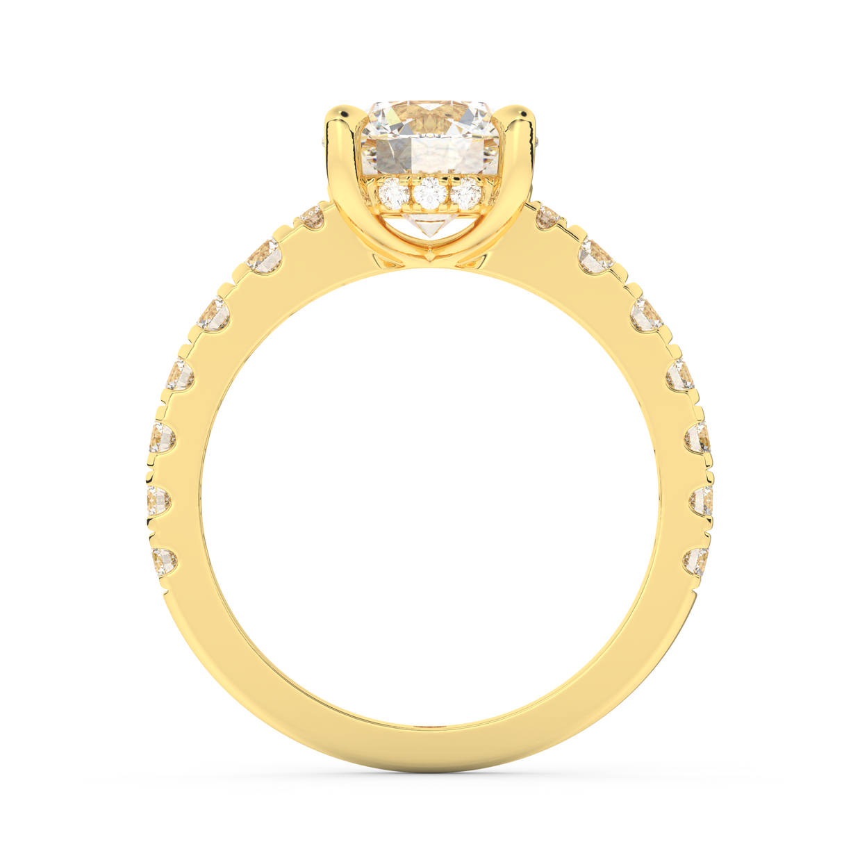 Tahoe Aurora Diamond Ring 1.0, 1.5, 2.0, 3.0 Ct, Gold 14K
