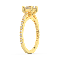 Yellow gold - Central diamond 1.0 ct - view 5