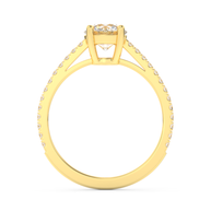 Yellow gold - Central diamond 1.0 ct - view 6