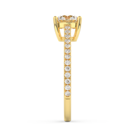 Yellow gold - Central diamond 1.0 ct - view 7