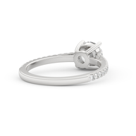 White gold - Central diamond 1.0 ct - view 4