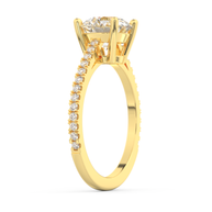 Yellow gold - Central diamond 2.0 ct - view 5