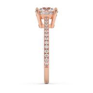 Rose gold - Central diamond 2.0 ct - view 7