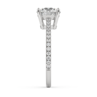 White gold - Central diamond 2.0 ct - view 7