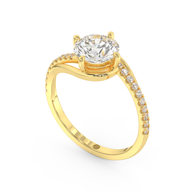 Yellow gold - Central diamond 1.5 ct - view 1