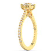 Yellow gold - Central diamond 1.0 ct - view 5
