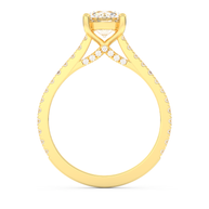 Yellow gold - Central diamond 1.0 ct - view 6