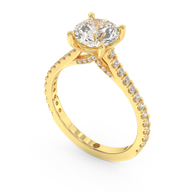 Yellow gold - Central diamond 1.5 ct - view 1