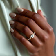 Napa Spark Diamond Ring 1.0, 1.5, 2.0, 3.0 Ct, Gold 14K