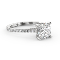 White gold - Central diamond 2.0 ct - view 3